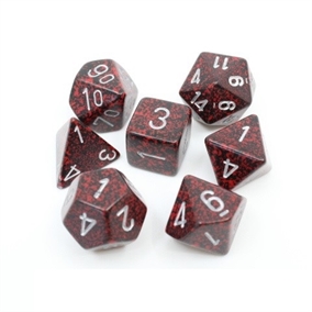 Speckled Silver Volcano - Polyhedral Rollespils Terning Sæt - Chessex